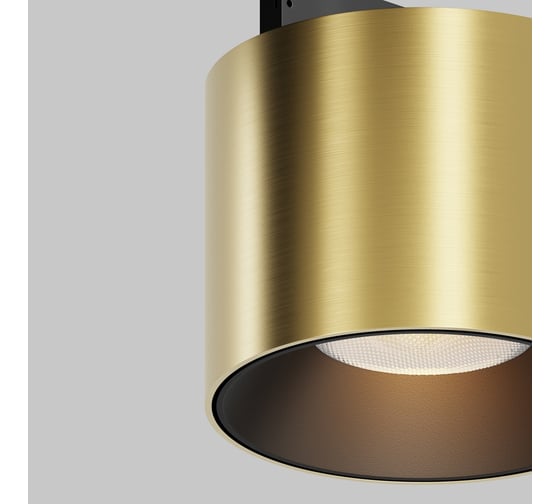 Трековый светильник MAYTONI Alfa S LED 5W Черный и Латунь TR188-1-5W2.7K-M-BBS
