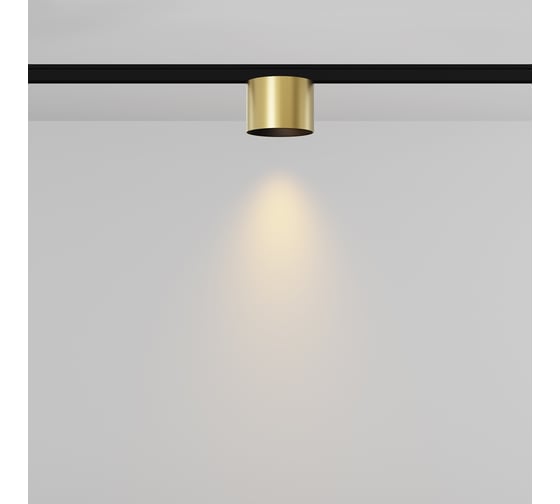 Трековый светильник MAYTONI Alfa S LED 5W Черный и Латунь TR188-1-5W2.7K-M-BBS