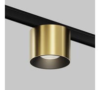 Трековый светильник MAYTONI Alfa S LED 5W Черный и Латунь TR188-1-5W4K-M-BBS