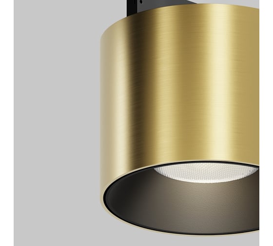 Трековый светильник MAYTONI Alfa S LED 5W Черный и Латунь TR188-1-5W4K-M-BBS