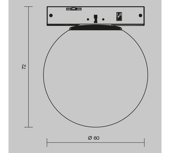 Трековый светильник MAYTONI Luna LED 3W Черный TR185-1-3W4K-B