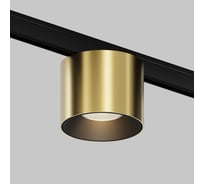Трековый светильник MAYTONI Alfa S LED 5W Черный и Латунь TR188-1-5W3K-M-BBS
