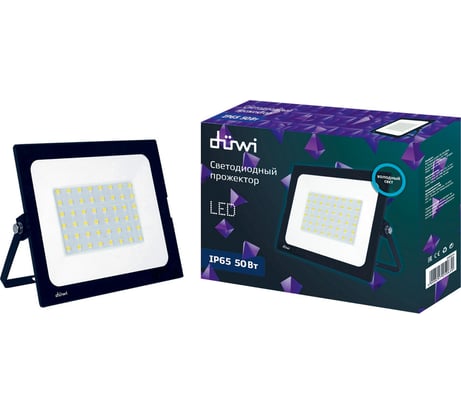 Светодиодный прожектор duwi СДО-50М, 50W, 6500К, 25063 0