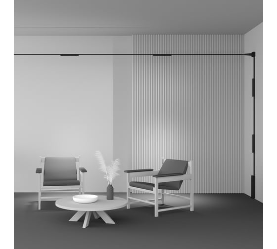 Трековый светильник MAYTONI Points LED 12W Черный TR162-1-12W3K-M-B