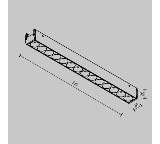 Трековый светильник MAYTONI Points LED 12W Черный TR162-1-12W3K-M-B