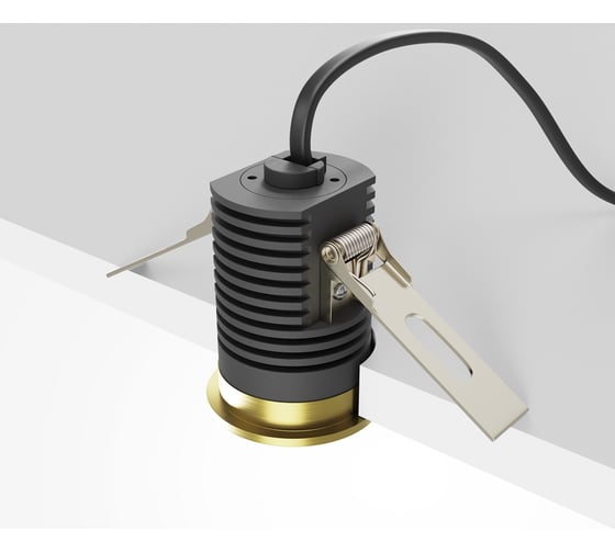 Встраиваемый светильник MAYTONI Mini LED 7W Латунь DL059-7W3K-BS