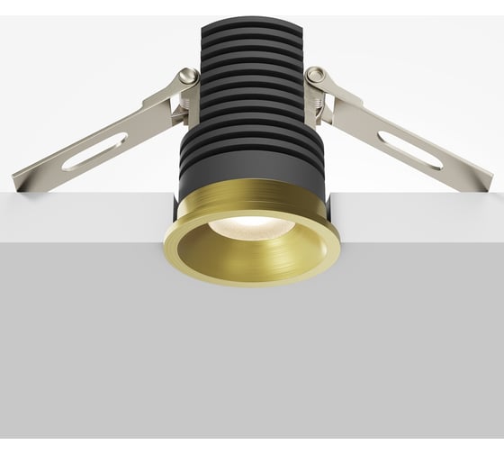 Встраиваемый светильник MAYTONI Mini LED 7W Латунь DL059-7W3K-BS
