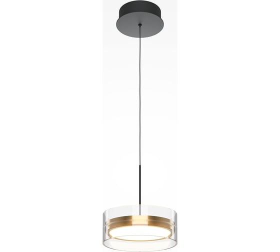 Подвесной светильник MAYTONI Dress code LED 18W Черный и Латунь MOD348PL-L18BBS3K 1