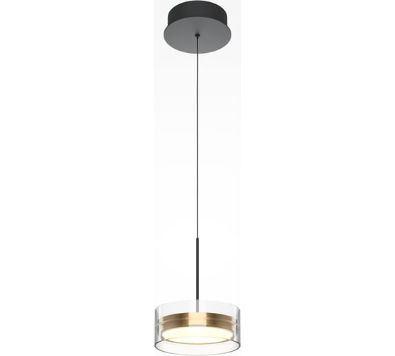 Подвесной светильник MAYTONI Dress code LED 14W Черный и Латунь MOD348PL-L14BBS3K