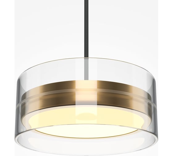 Подвесной светильник MAYTONI Dress code LED 14W Черный и Латунь MOD348PL-L14BBS3K