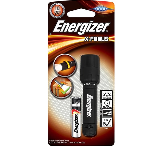 Фонарь Energizer X-Focus + 1хAAA E300669500