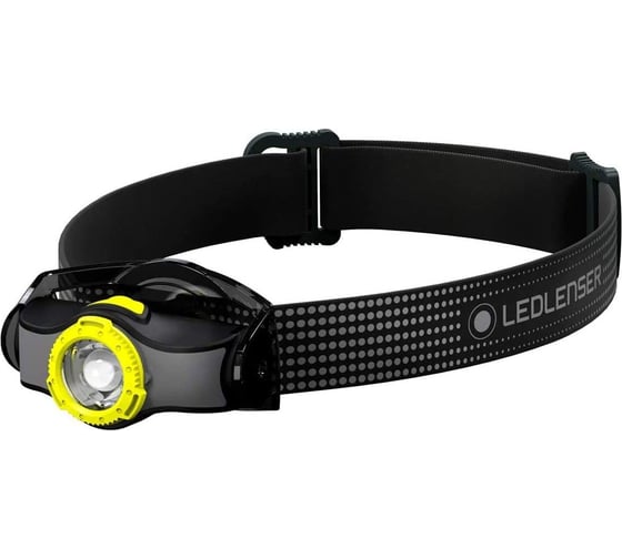 Светодиодный налобный фонарь LED Lenser MH3, черно-желтый, 200 лм, 1-АА 502149