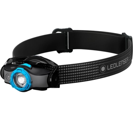 Светодиодный налобный фонарь LED Lenser MH5, черно-голубой, 400 лм, 502145