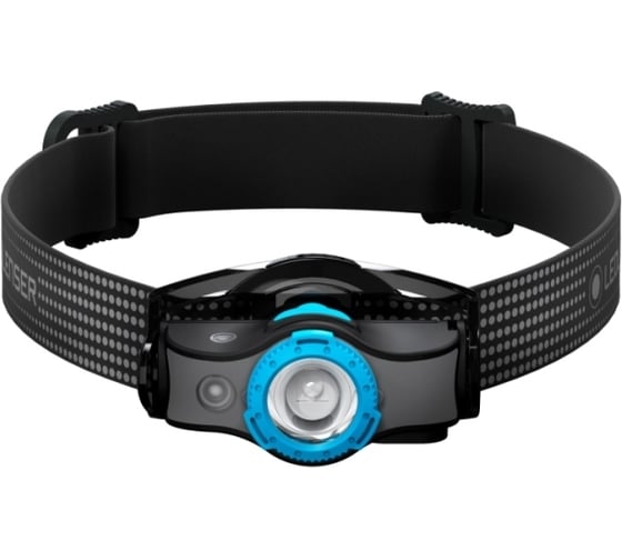 Светодиодный налобный фонарь LED Lenser MH5, черно-голубой, 400 лм, 502145