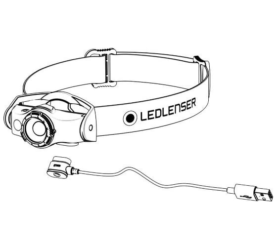 Светодиодный налобный фонарь LED Lenser MH4, 400 лм., аккумулятор 502151