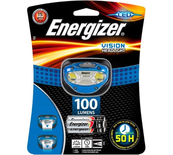 Фонарь Energizer HL Vision + 3хAAA E300280302