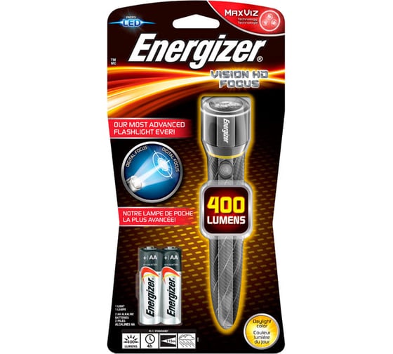 Фонарь Energizer Metal Vision HD 2хAA Е300600001