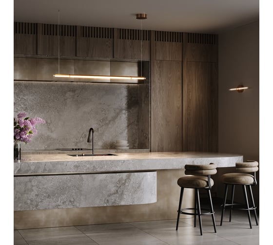 Подвесной светильник MAYTONI Plume LED 20W Латунь MOD340PL-L20BS3K