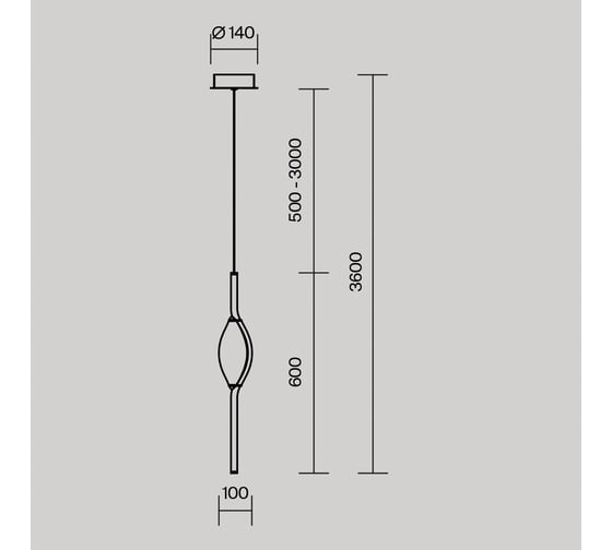 Подвесной светильник MAYTONI Foresight LED 8W Латунь MOD347PL-L8BS3K