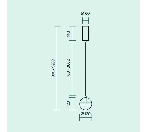 Подвесной светильник MAYTONI Area LED 12W Латунь MOD295PL-L20BS3K