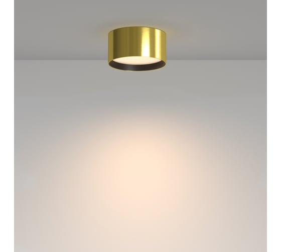 Потолочный светильник MAYTONI Glare LED 12W Латунь C091CL-12W3K-BS