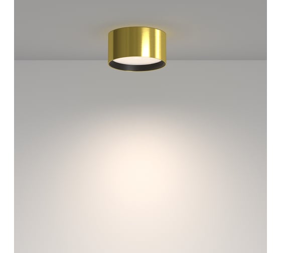 Потолочный светильник MAYTONI Glare LED 12W Латунь C091CL-12W4K-BS