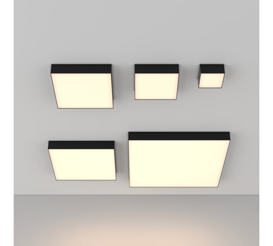 Потолочный светильник MAYTONI Zon LED 45W Черный C032CL-45W3K-SQ-B