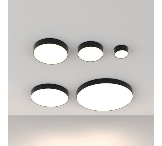 Потолочный светильник MAYTONI Zon LED 36W Черный C032CL-36W4K-RD-B