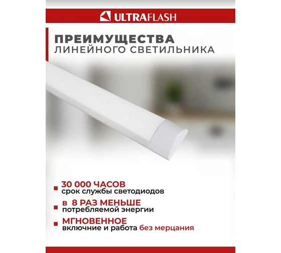 Светодиодный светильник Ultraflash LWL-5028-01 14107