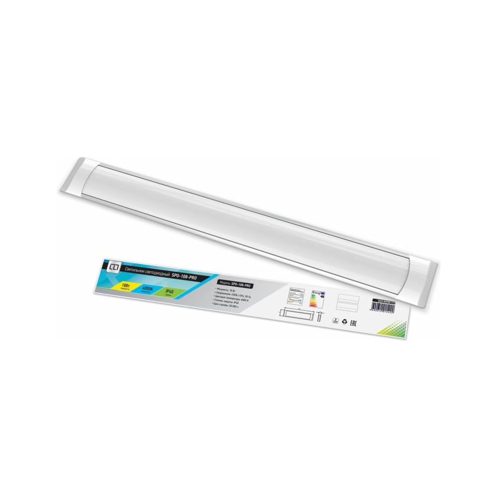 Светодиодный светильник LLT SPO-108-PRO, 18Вт 230В 4000К 1300Лм 600мм ...
