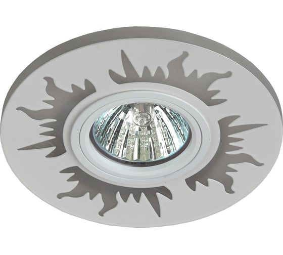 Декоративный светильник ЭРА DK LD30 WH/1, cо светодиодной подсветкой, MR16, 220V Б0046910