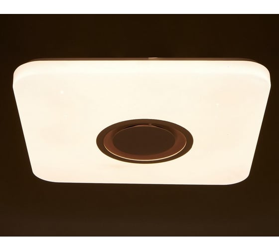 Светильник BayerLux с ПДУ 74615/1 MP3 LED 80Вт 3000-6000К диммер белый 43х43х6,8 см 4941584