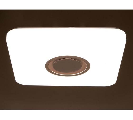 Светильник BayerLux с ПДУ 74615/1 MP3 LED 80Вт 3000-6000К диммер белый 43х43х6,8 см 4941584