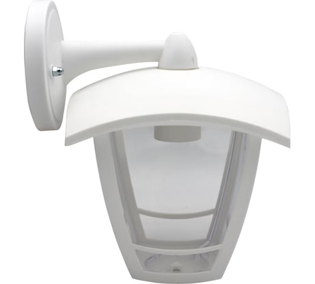 Садово-парковый светильник ЭРА 4 грани, белый, настенный, вниз Б0051196