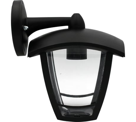 Садово-парковый светильник ЭРА 4 грани, черный, настенный, вниз Б0051186