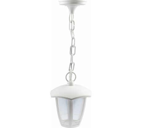 Садово-парковый подвесной светильник ЭРА 6 граней, белый, Б0051204
