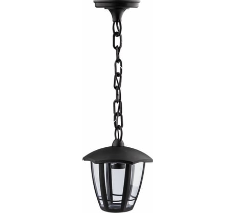 Садово-парковый подвесной светильник ЭРА 6 граней, черный, Б0051194