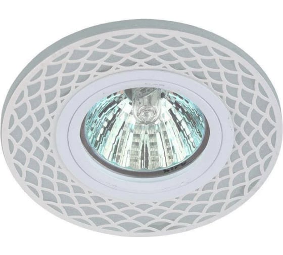 Декоративный светильник cо светодиодной подсветкой ЭРА, DK LD40 WH/WH /1 MR16 Б0048937 1