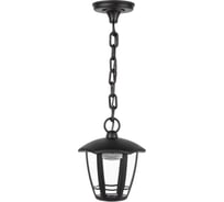 Садовопарковый светильник ЭРА ДСУ 078002 Марсель 1 черный 6 гранный подвесной IP44 светодиодный 8Вт Б0064271