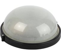 Светильник ЭРА НБП 03100001 Акватермо алюминий/стекло IP54 E27 max 100Вт D240 круг черный Б0063908