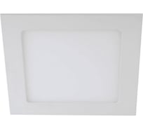 Квадратный светодиодный светильник ЭРА, LED 296K /1 9W 220V 4000K Б0048930
