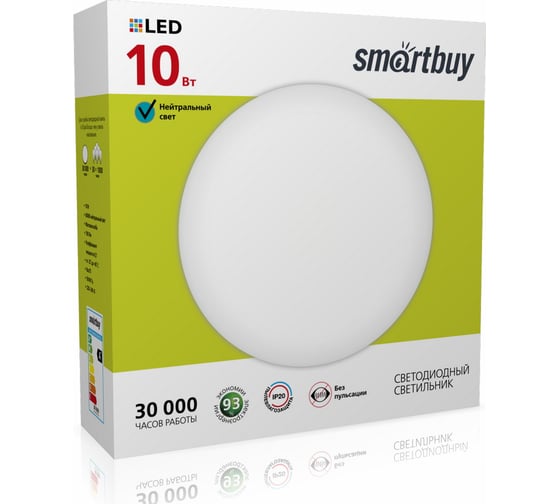 Светильник Smartbuy LED10W Wt SBL-White-10-Wt-6K 1