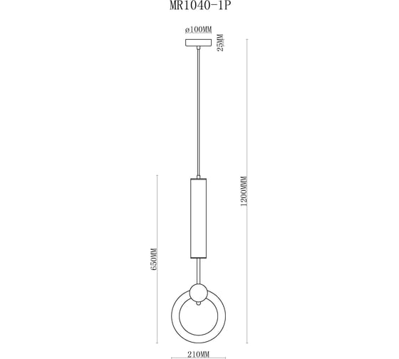 Подвесной светильник MYFAR Covey MR1040-1P
