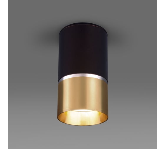 Накладной светильник Elektrostandard GU10 черный, золото DLN106 a047729 1