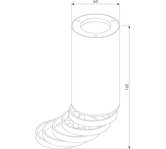 Накладной светильник Elektrostandard DLN102 GU10 черный, золото a047747