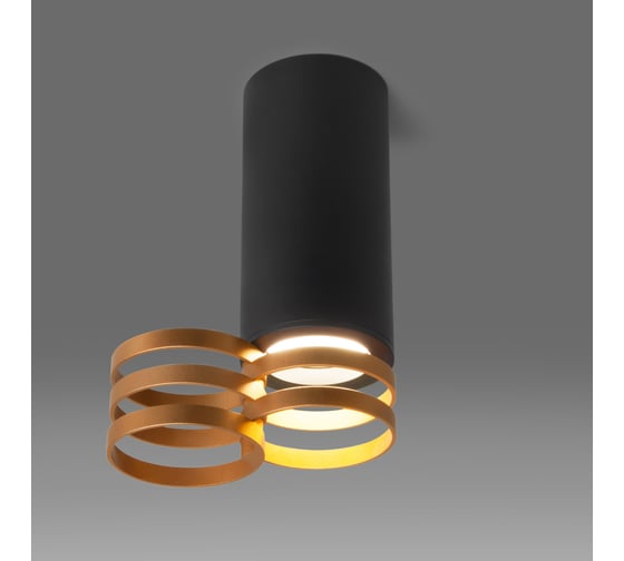 Накладной светильник Elektrostandard DLN102 GU10 черный, золото a047747