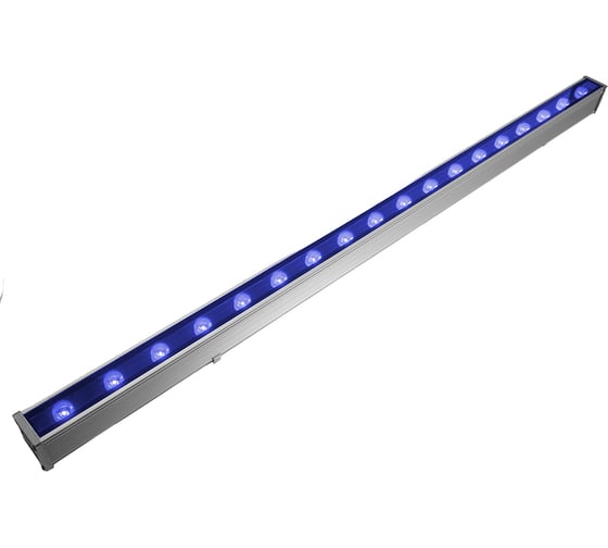 Светодиодный линейный прожектор FERON 18LED синий, 1000*40*48mm, 18W 85-26 51285