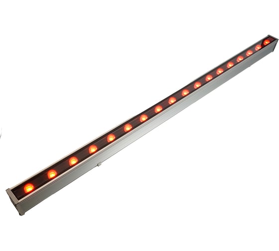 Светодиодный линейный прожектор FERON 18LED красный, 1000*40*48mm, 18W 85- 51286