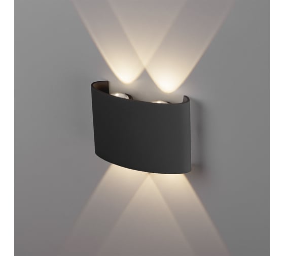 Садово-парковый светильник Elektrostandard 1555 TECHNO LED со светодиодами TWINKY DOUBLE чёрный a049672