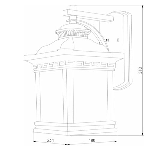 Садово-парковый светильник Elektrostandard GL 1027D Sargas кофе a048176